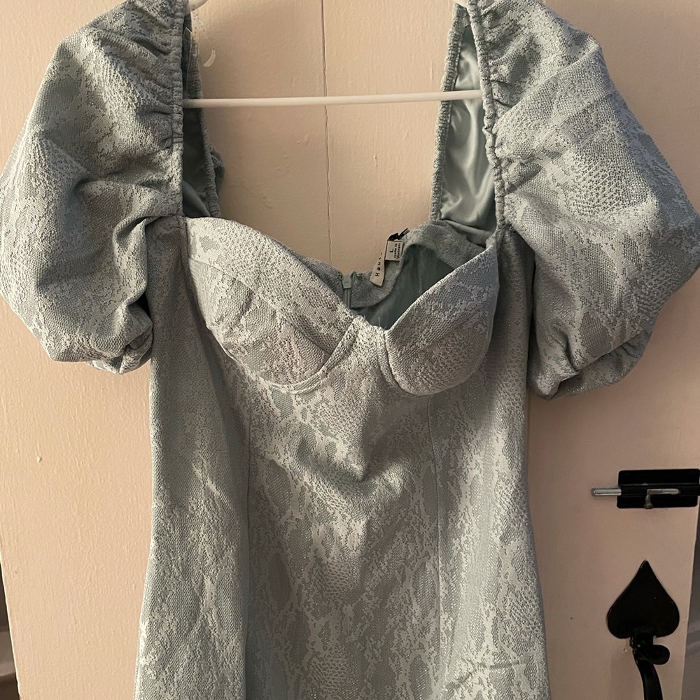 Haute Monde Puff Sleeve Mini Dress